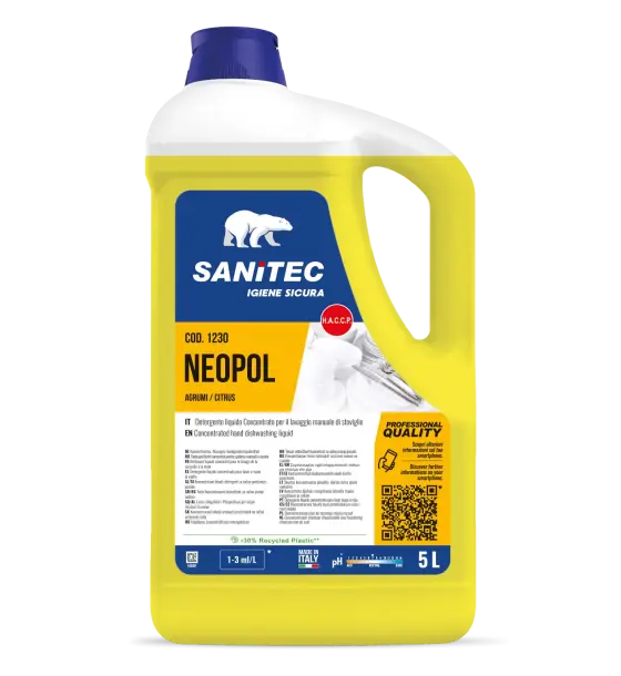 Detergent Profesional pentru Spălarea Manuală a Vaselor Sanitec Neopol Citrus Fruits