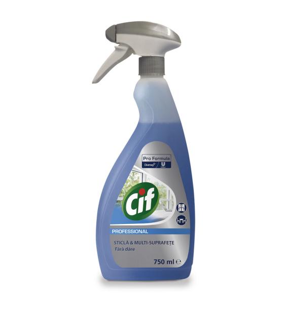 CIF- Detergent pentru geamuri și suprafețe, 750 ml
