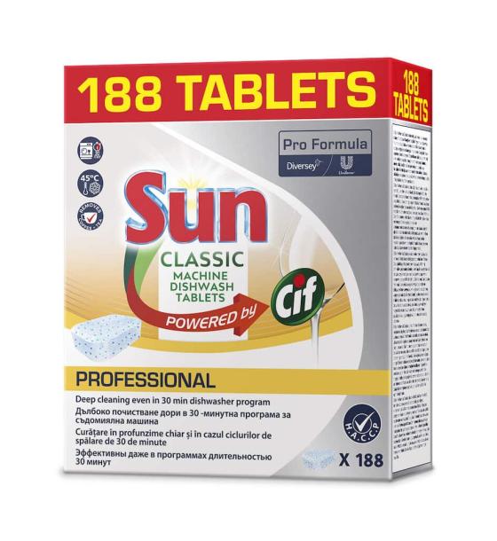 Sun Pro Formula 188 - Tablete pentru mașina de spălat vase, 188 buc/set