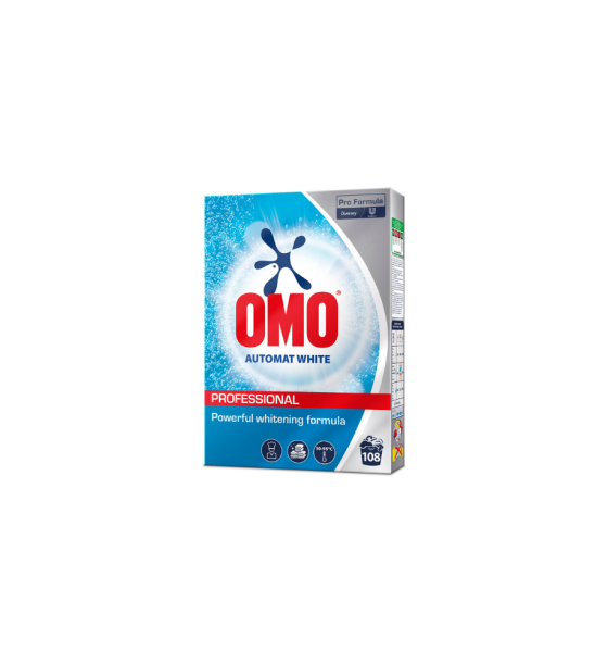OMO Professional White - Detergent de rufe automat, 108 spălări